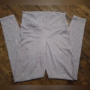 Baige and Bronze Mono B Marble Print Leggings Size S